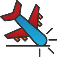 Airplan Crash Vector Icon Design