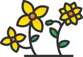 diseño de icono de vector de flores