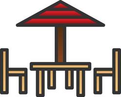 Sitting Area Vector Icon Design