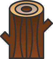 Log Vector Icon Design