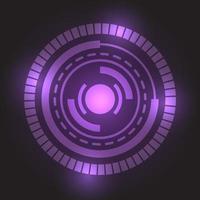 Abstract technology with Hi-tech violet background vector