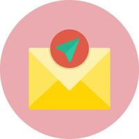 enviar icono de vector de correo