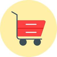 icono de vector de carrito de compras