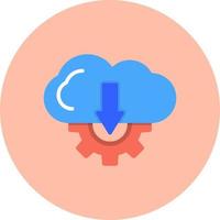 Cloud Downloading Vector Icon