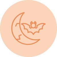 Halloween Moon Vector Icon