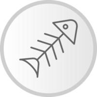 icono de vector de pescado podrido