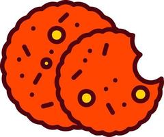 icono de vector de galletas