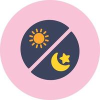 Day And Night Vector Icon