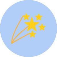 icono de vector de estrella fugaz