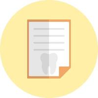 Dentist Report Vector Icon