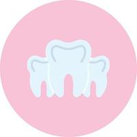 icono de vector de múltiples dientes