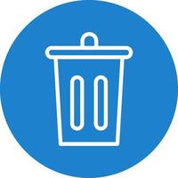 Trash Bin Vector Icon Design