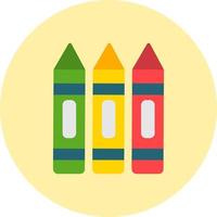 Crayons Vector Icon