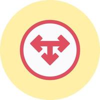 T Junction Vector Icon