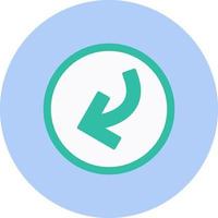 Down Left Arrow Vector Icon