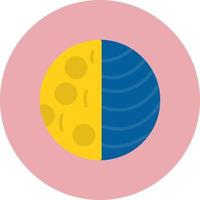 icono de vector de eclipse de luna