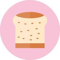 Flat Bread Vector Icon