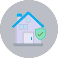 icono de vector de seguro de hogar