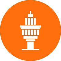 Control Tower Vector Icon Design