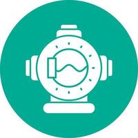 Diving Helmet Vector Icon Design