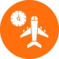 Flight Timings Vector Icon Design