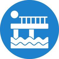 diseño de icono de vector de muelle