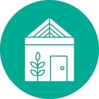 Greenhouse Vector Icon Design