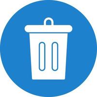 Trash Bin Vector Icon Design