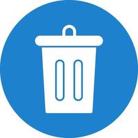 Trash Bin Vector Icon Design