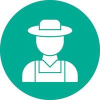 Farmer Vector Icon Design