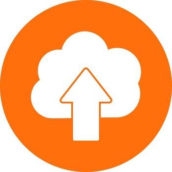 Cloud Uploding Vector Icon Design