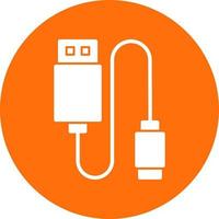 Data Cable Vector Icon Design