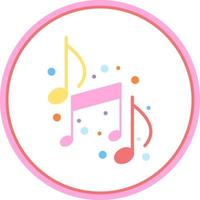 diseño de icono de vector de notas musicales