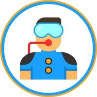 Diver Vector Icon Design