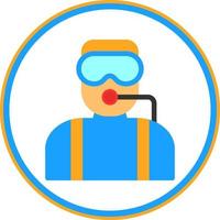 Diver Vector Icon Design