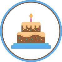 diseño de icono de vector de pastel de cumpleaños