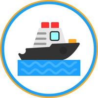 Yatch Vector Icon Design