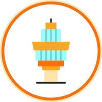 Control Tower Vector Icon Design