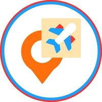 Airport Direction Vector Icon Design