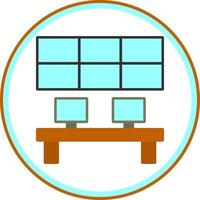 Control ROom Vector Icon Design