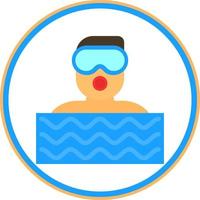 Diver Vector Icon Design