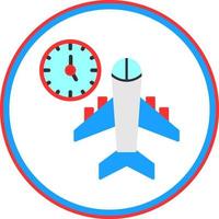 Flight Timings Vector Icon Design