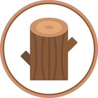 Log Vector Icon Design