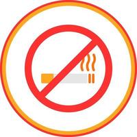 No Smoking Vector Icon Design