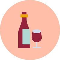 icono de vector de botella de vino