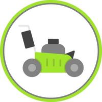 Lawn Mower Vector Icon Design