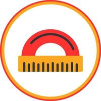 Protractor Vector Icon Design