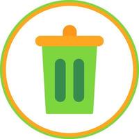 Trash Bin Vector Icon Design