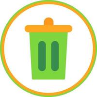 Trash Bin Vector Icon Design