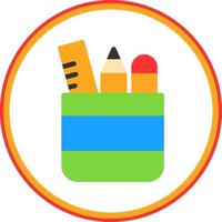 Pencil Case Vector Icon Design